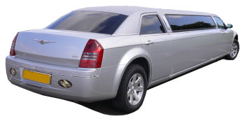 Chauffeur driven silver Chrysler 300 stretched limousine - School Proms, Birthdays, Anniversaries in Halifax and beyond.